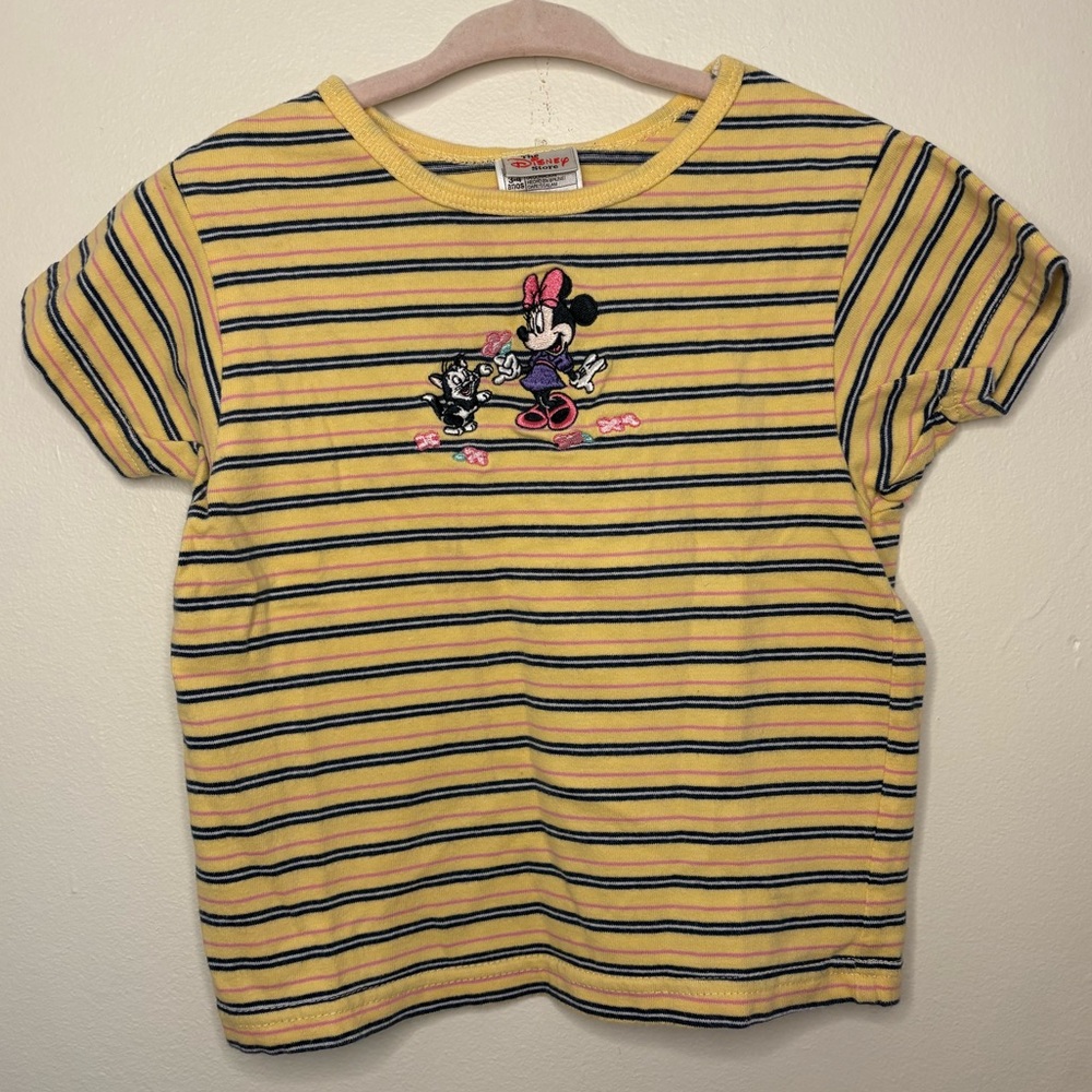 Vintage / retro Disney store 4t Minnie and cat kitty T-shirt